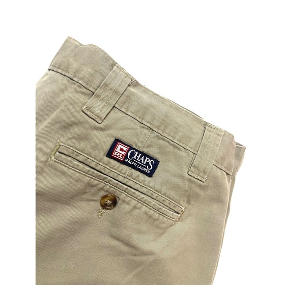 Chaps Ralph Lauren Other - Vintage 90s Chaps Ralph Lauren Mens Khaki Chino Shorts Tan Cotton‎ Size 34